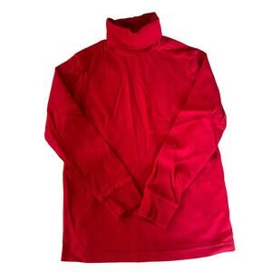 Lands End Red Turtleneck Shirt 6-7